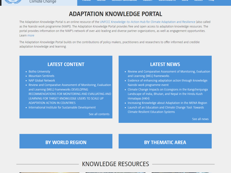 Adaptation Knowledge Portal