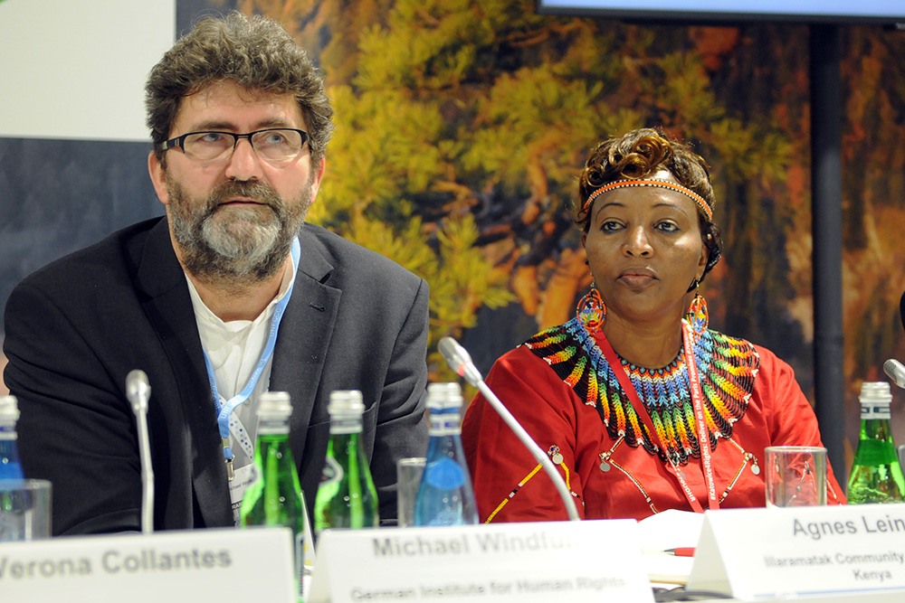 Michael Windfuhr, Deputy Director, German Institute for Human Rights and Agnes Leina, Executive Director, Illaramatak Community Concerns, Kenya 