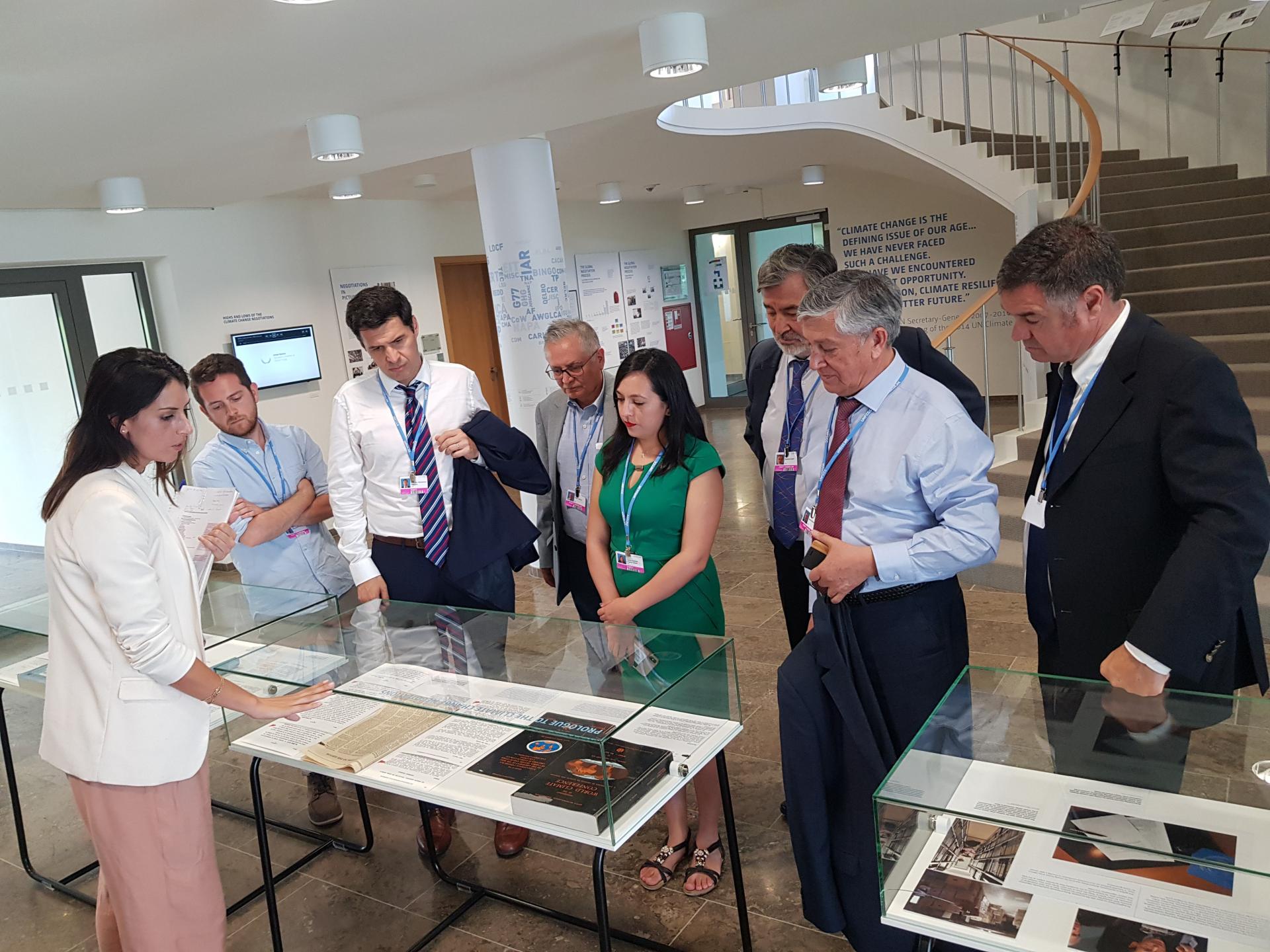 Tour of the archival exhibition during SB50