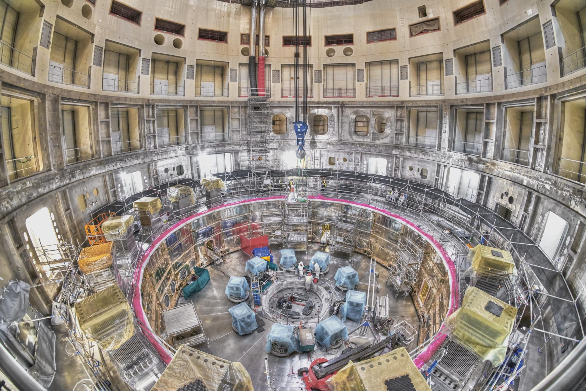 ITER: Inside the Tokamak pit (magnet)
