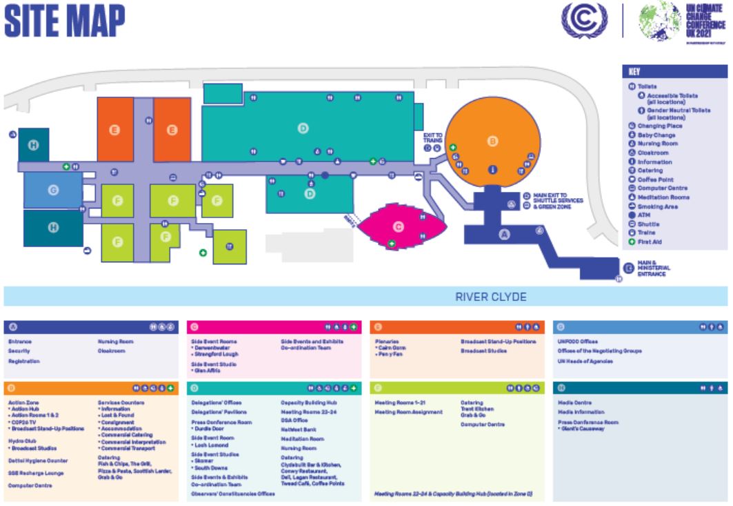 COP 26 Site map | UNFCCC