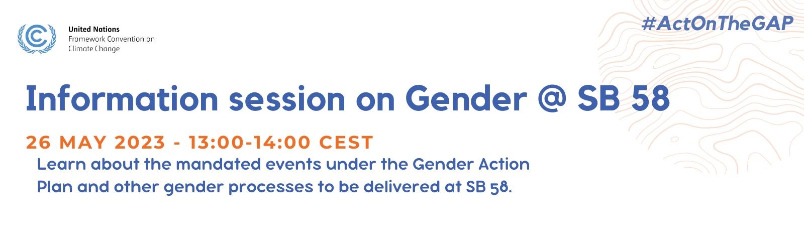 Information session on gender SB 58 - banner