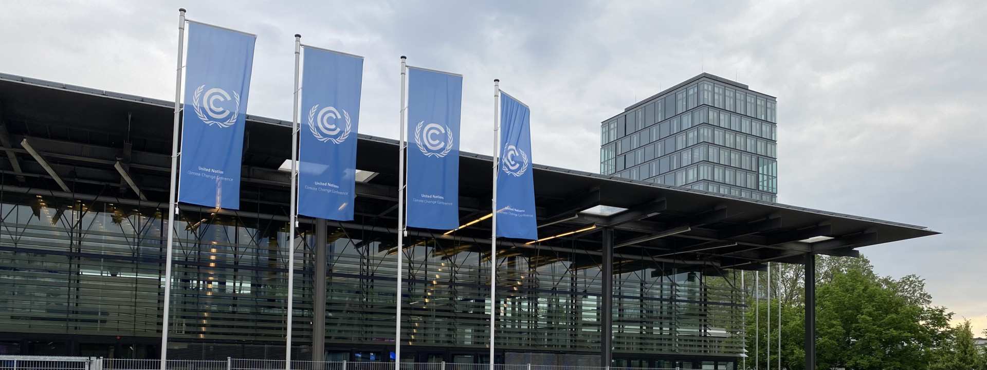 UN Climate change flags at WCCB