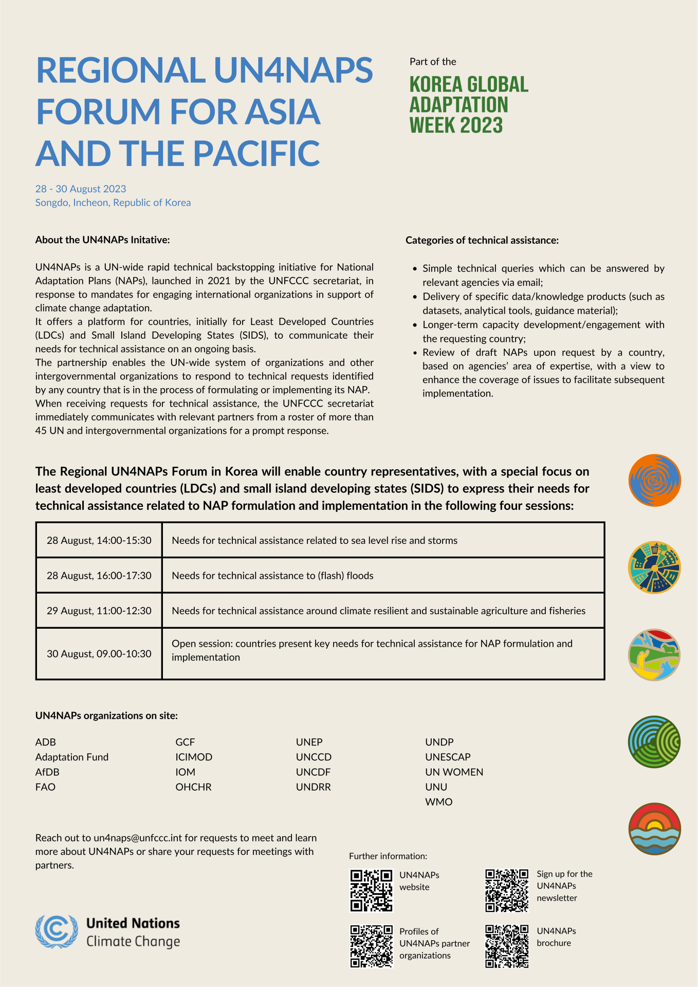 Poster Regional UN4NAPs Forum for Asia and the Pacific