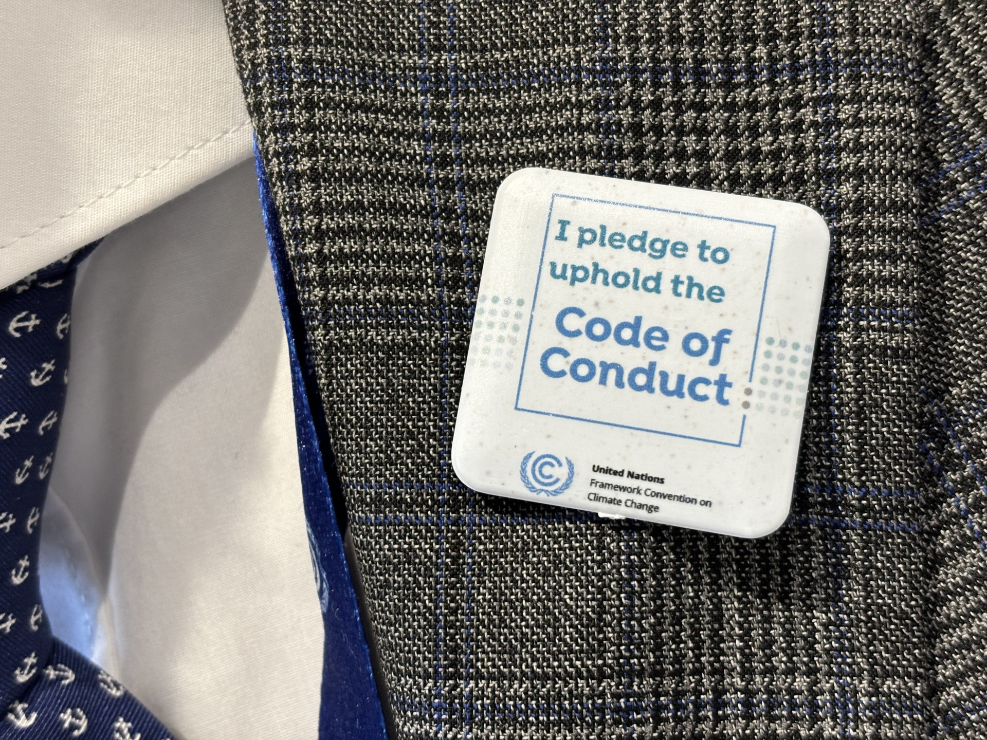 COP28 Code of Conduct Pin