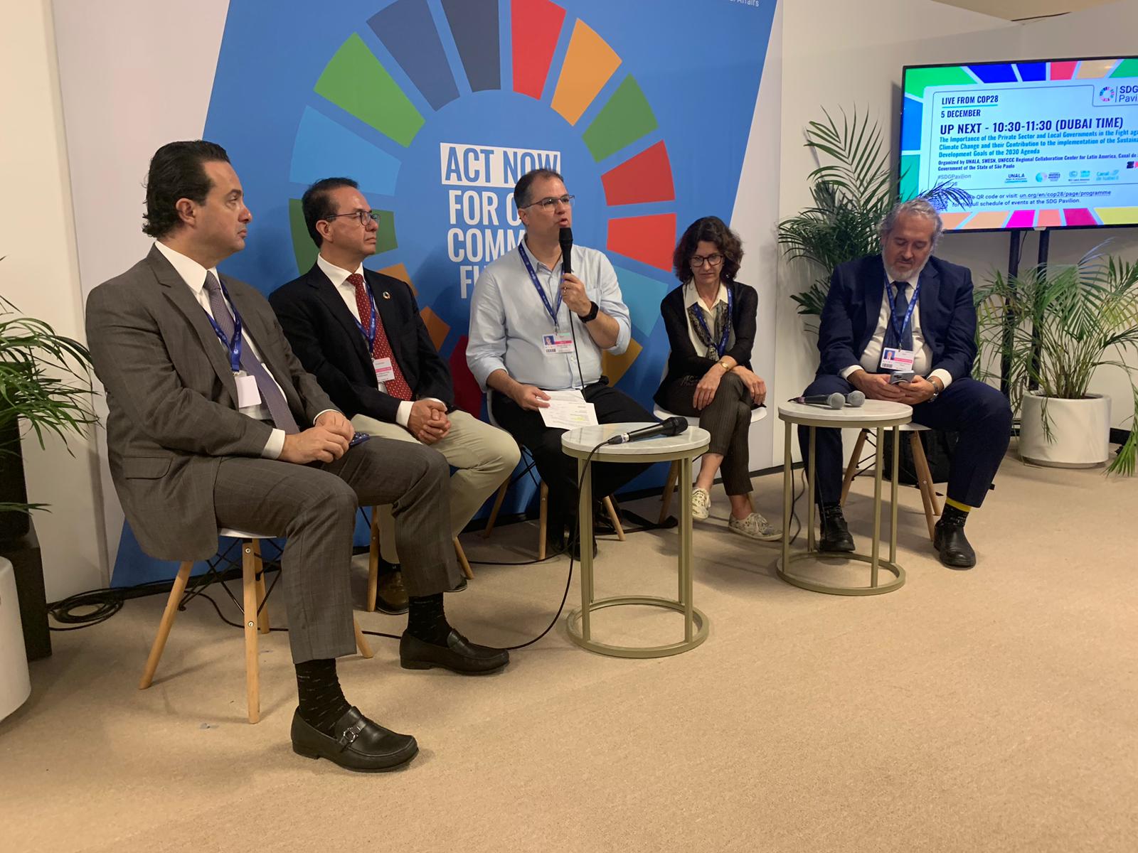 Panel at the SDG Pavilion Event with Regional Collaboration Centres