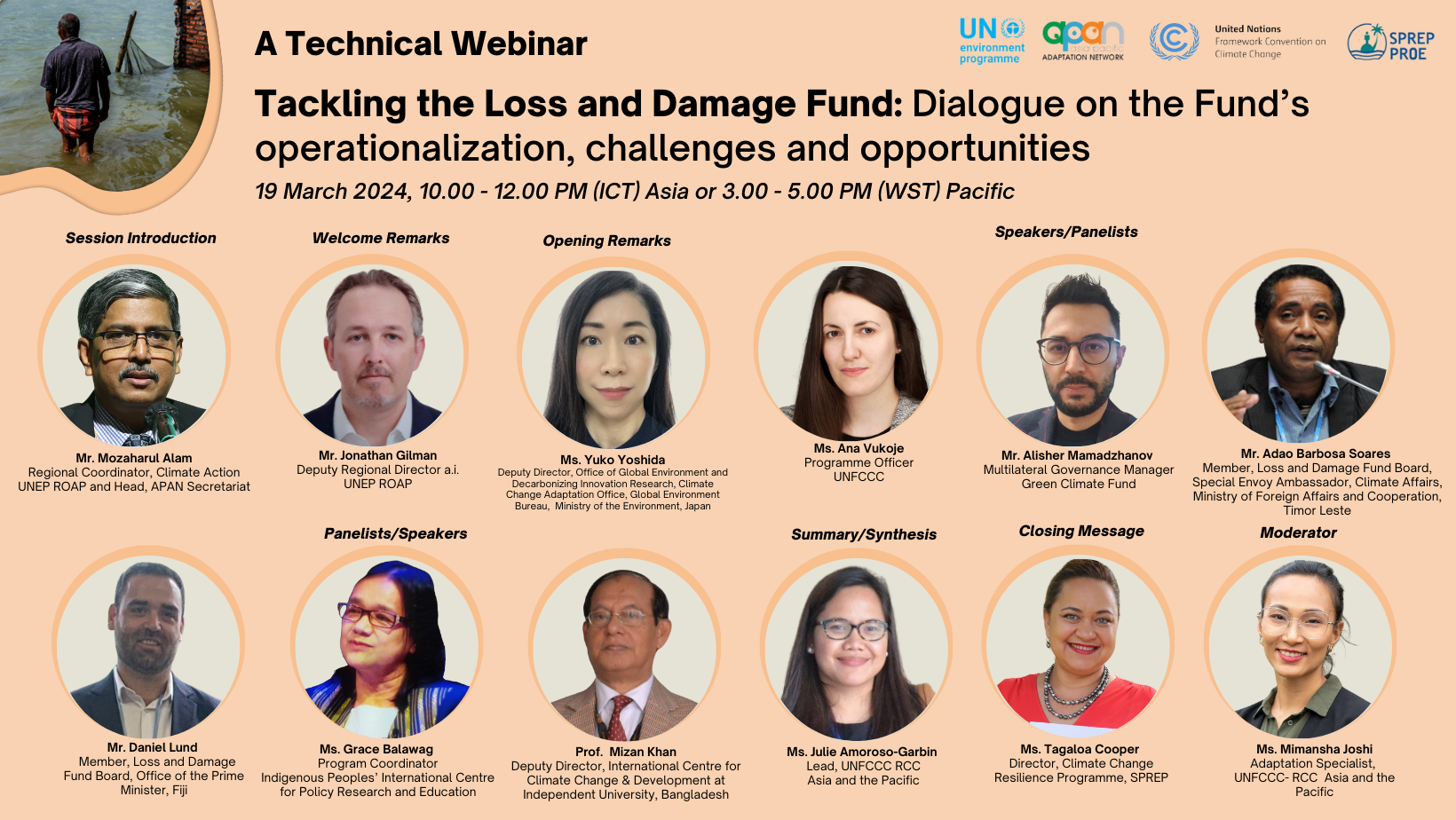 RCC Asia and the Pacific co-organize a webinar 'Tackling the Loss and Damage Fund'