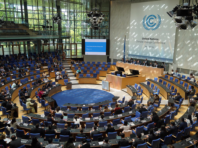 Plenary room at the Bonn Climate Meetings