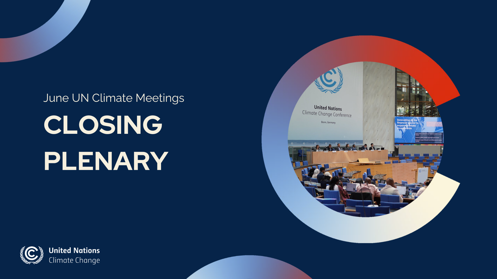 Closing plenary of June UN Climate Meetings