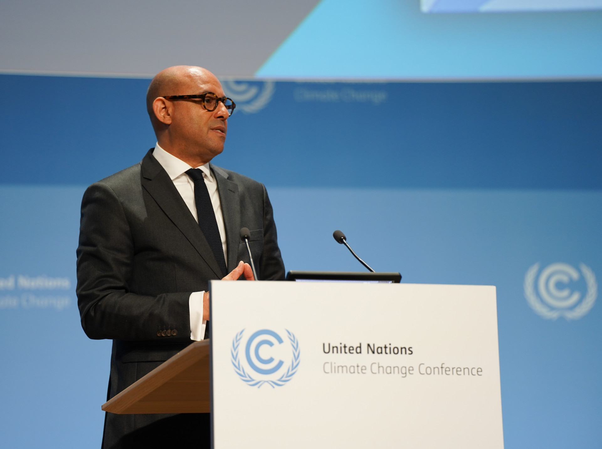 UN Climate Change Executive Secretary Simon Stiell at the closing of the June Climate Meetings (SB 60) in Bonn. 