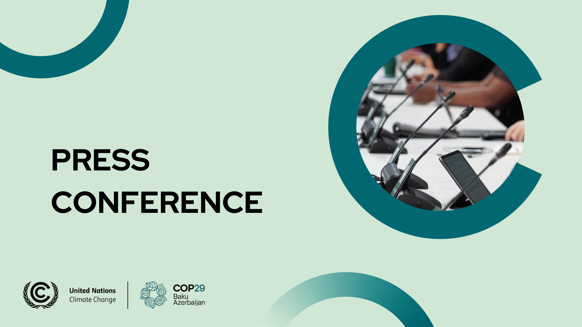COP29 Press Conference Starting Now
