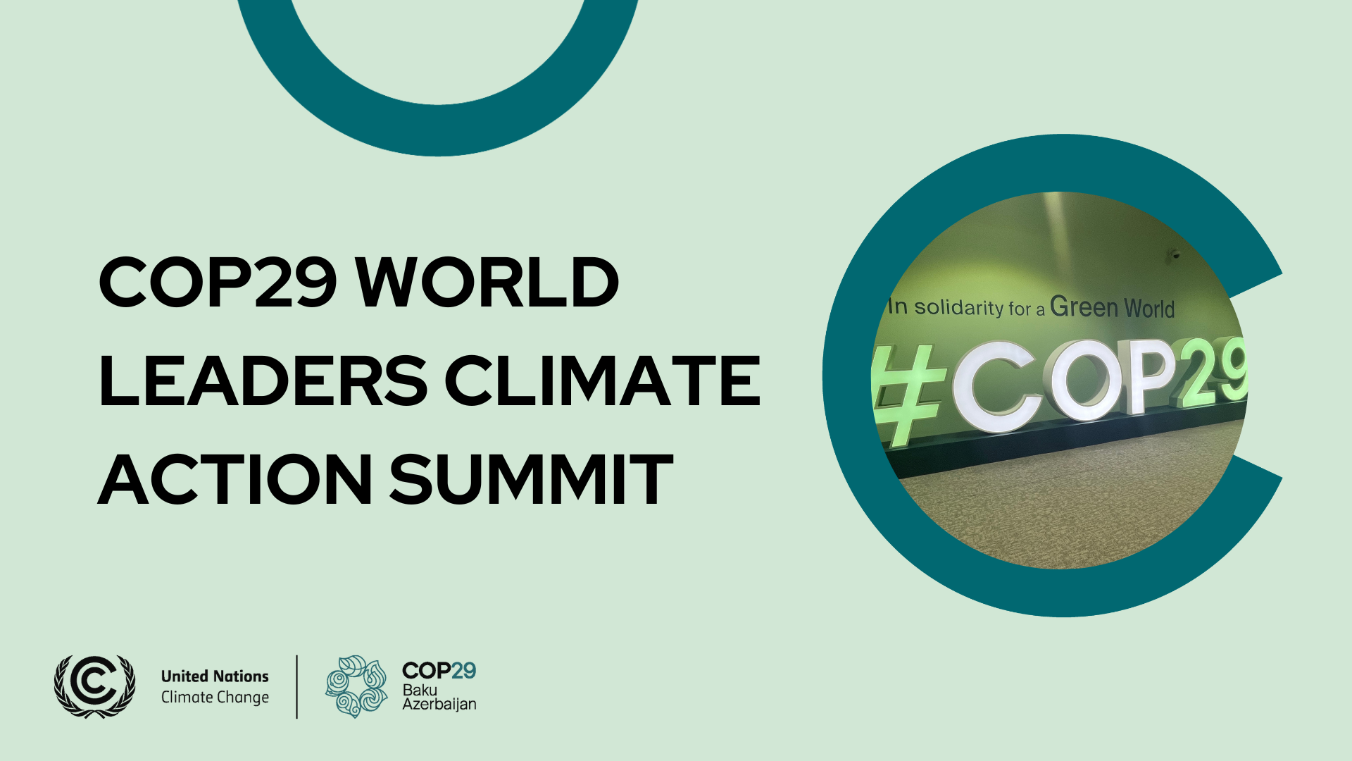 COP29 World Leaders Climate Action Summit