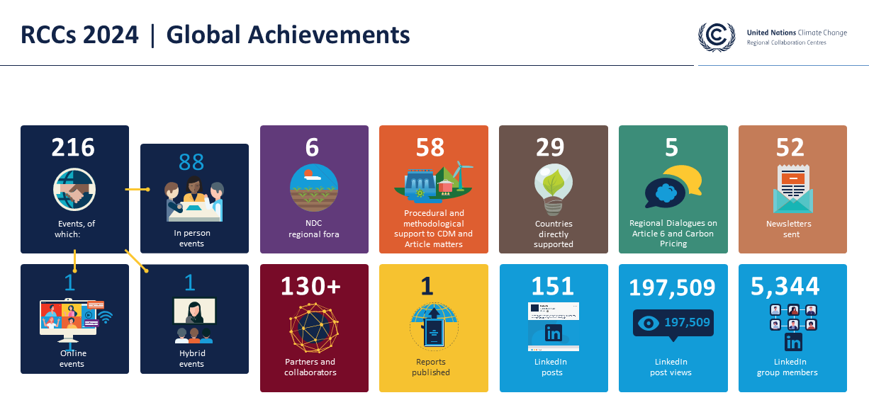 Picture displays the RCCs achievements in 2024 in figures
