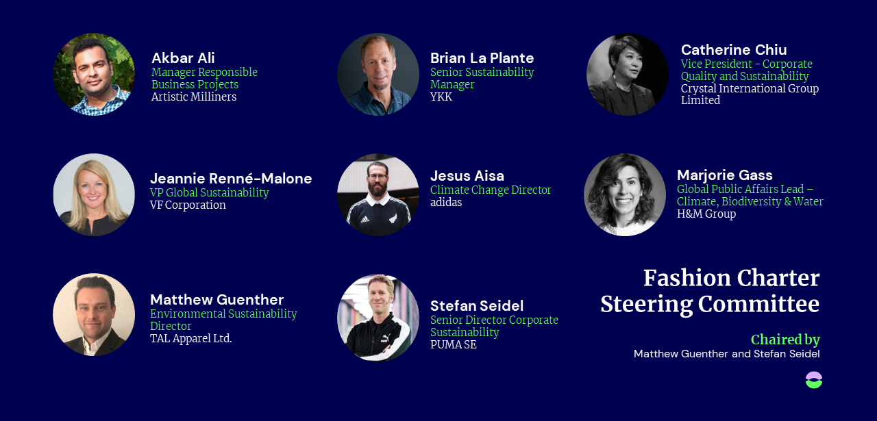 Fashion Charter 2025 Steering Committee