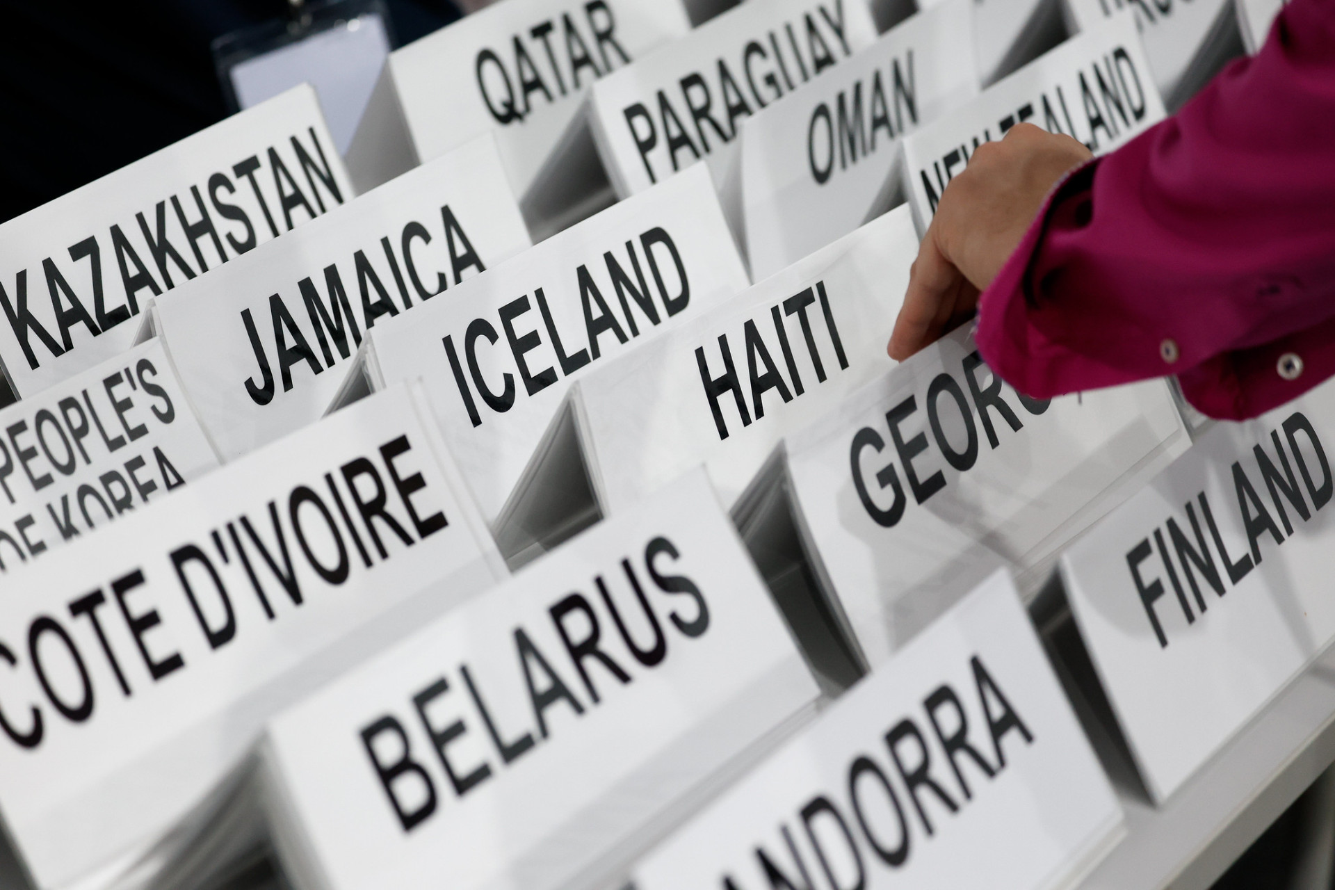 country flags at COP30