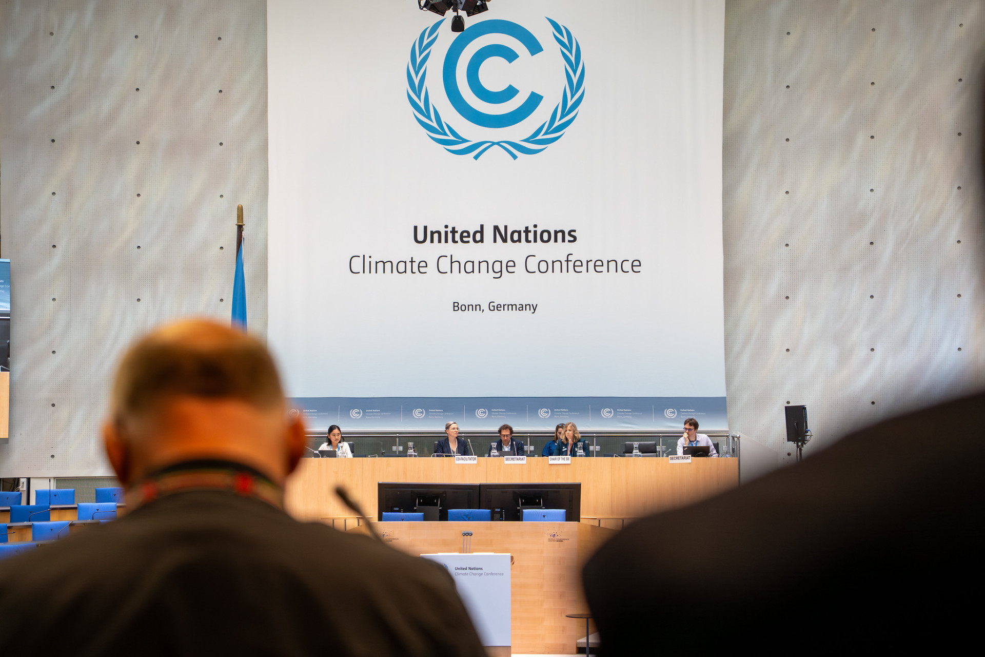 Meeting at the Bonn Climate Conference.