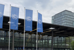 UN Climate change flags at WCCB
