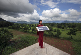 Meenakshi Dewan, 20, brings something very special to her home in Orissa, India: electricity.