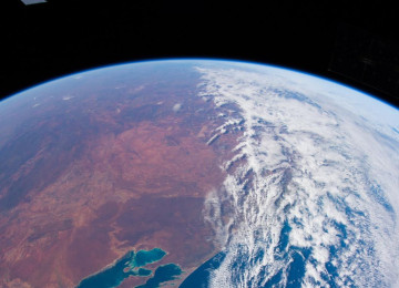 View of earth from space