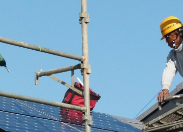 Solar panel installation