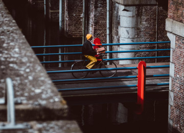 Picture of a man on a bike