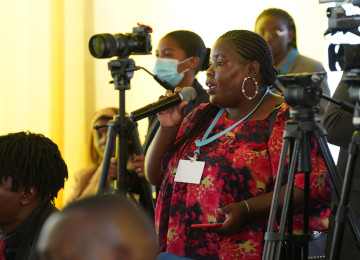 Female speaker at Regional Climate Weeks