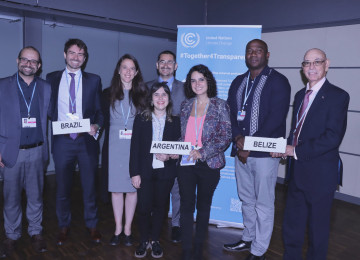 Representatives from developing countries present their national efforts to address climate change as part of a Facilitative Sharing of Views session at the UN Climate Change Conference in Bonn.