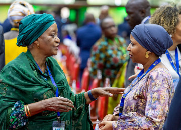 Two African women negotiators are talking about climate change at Africa Climate Week 2023