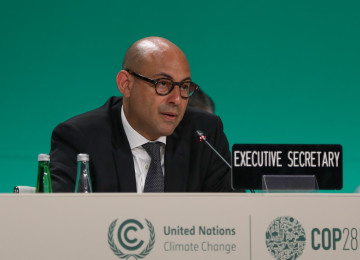 UN Climate Change Executive Secretary Simon Stiell at COP28.