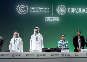 Group picture at COP28 UNFCCC AI Event on 9 December 2023.