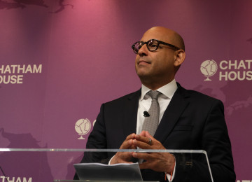 Simon Stiell delivers a keynote address at Chatham House