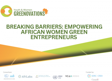 RCC East and Southern Africa is co-organizing a webinar 'Breaking Barriers: Empowering African Women Green Entrepreneurs '
