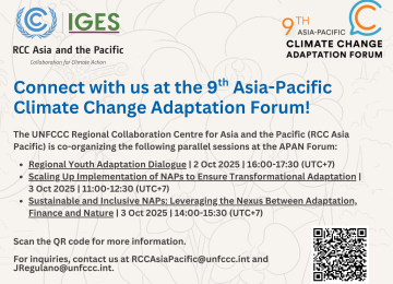 RCC Asia-Pacific at the 9th Asia-Pacific Climate Change Adaptation Forum Flyer