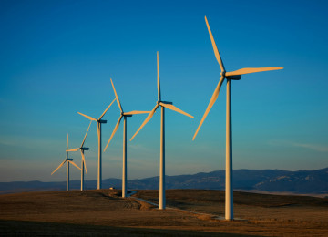Windmills in a row