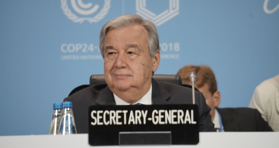 UN Secretary-General António Guterres at COP24 opening ceremony