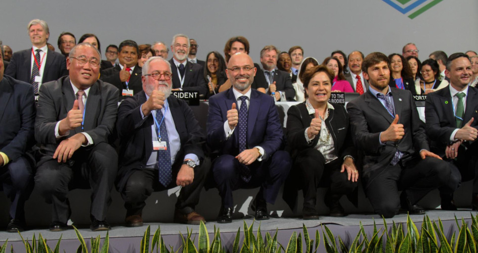 COP 24 closing moments - heads of negotiations pose for group photos
