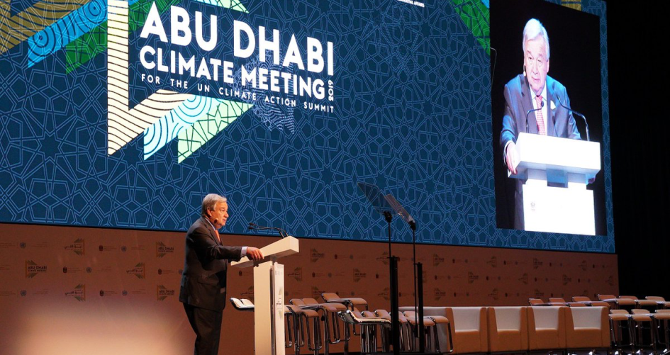 Antonio Guterres at Abu Dhabi Cliamte Meeting 2019