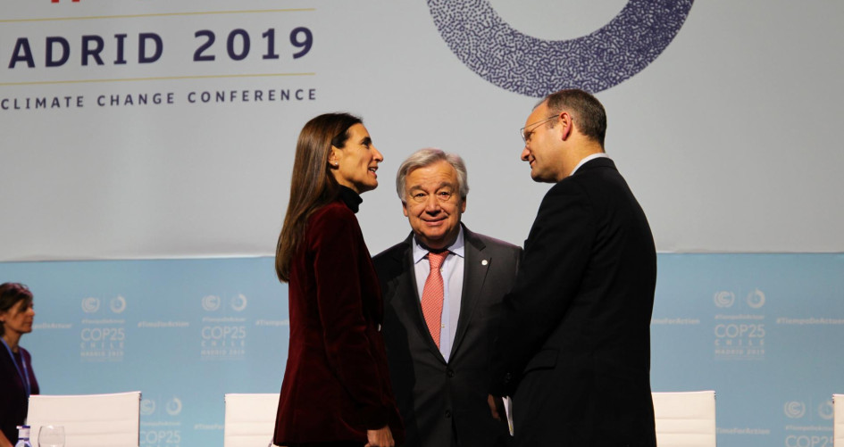 Picture of the UNSG, COP25 President and High-Level Champion