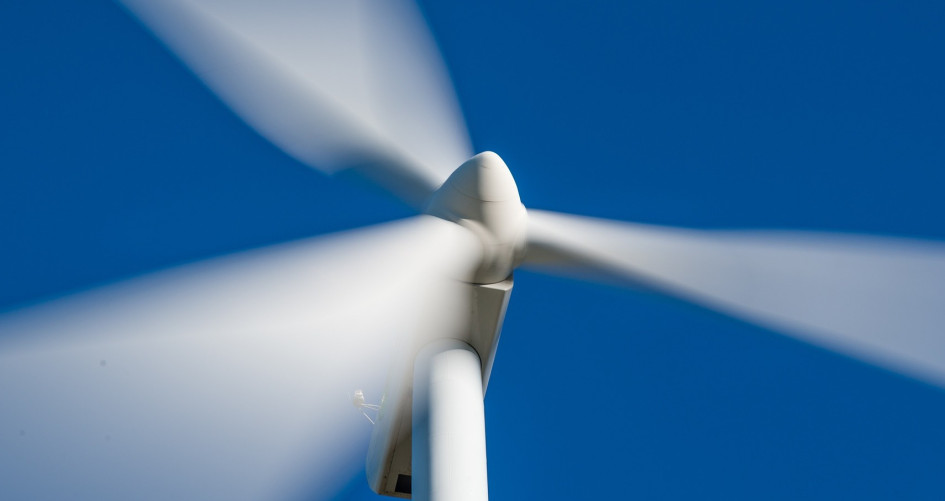 Wind turbine close-up