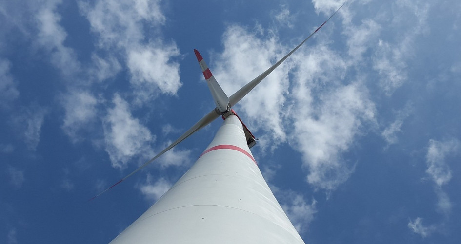 Wind turbine tall perspective