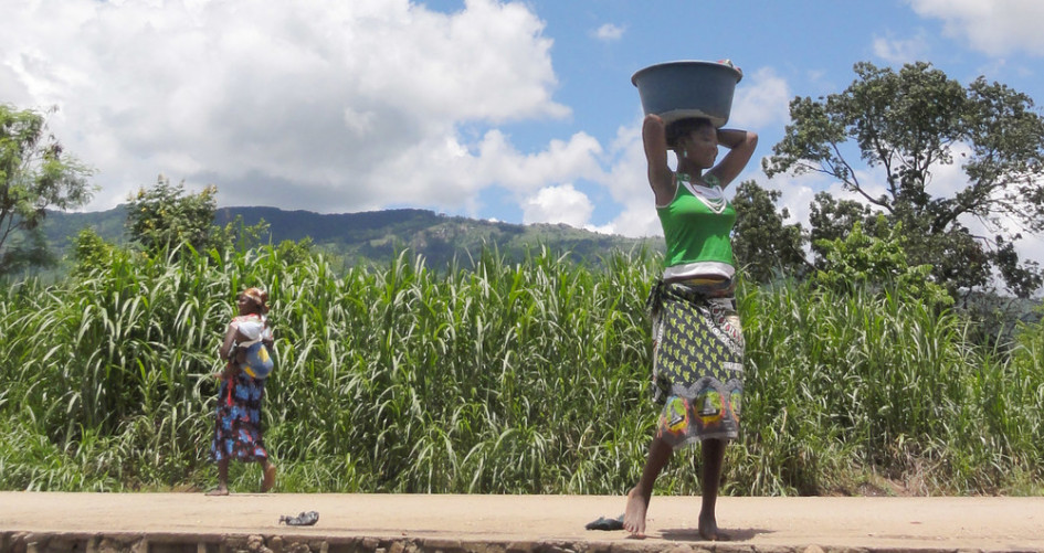 Fetching water in Africa