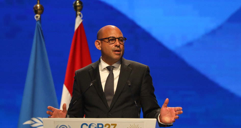 ES Simon Stiell speaking at the COP 27 closing
