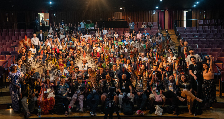 Gathering of Indigenous Leaders during special event at COP30.