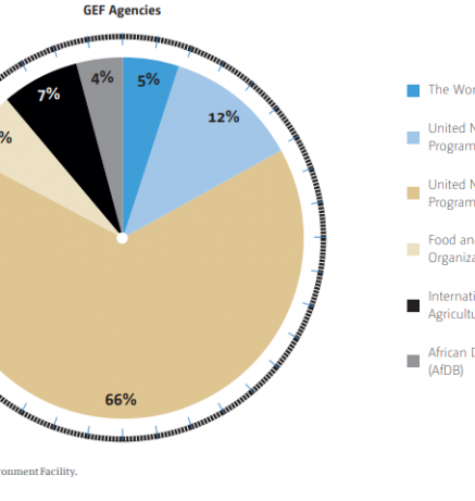 Distribution of the projects of the NAPA according to the GEF as at August 2012
