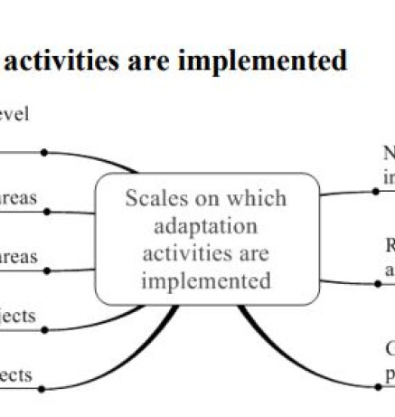 Scales on which adaptation activities are implemented