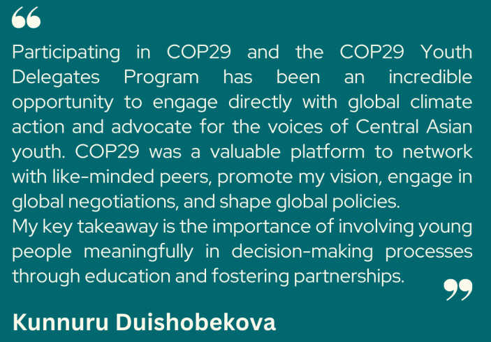 COP29 Youth Delegates Program - Kunnuru D