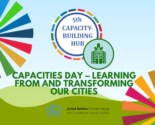 colorful banner stating title of CapaCITIES Day