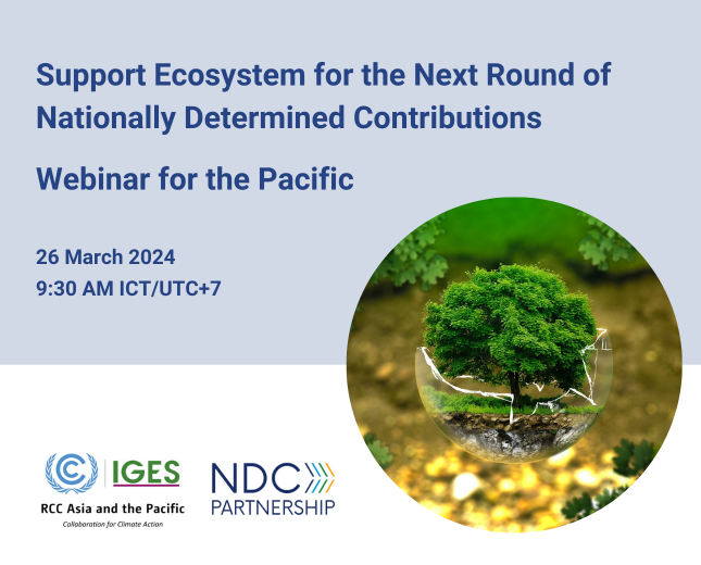 RCC Asia and the Pacific: NDCs Webinar for Pacific region