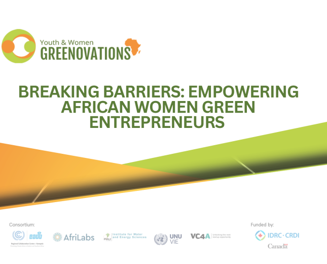 RCC East and Southern Africa is co-organizing a webinar 'Breaking Barriers: Empowering African Women Green Entrepreneurs '