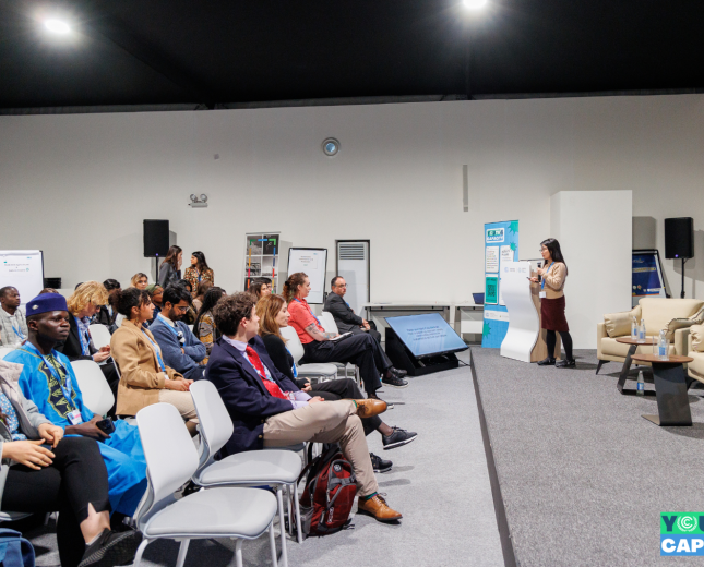 Dr. BinBin Jiang Parce presenting in front of participants